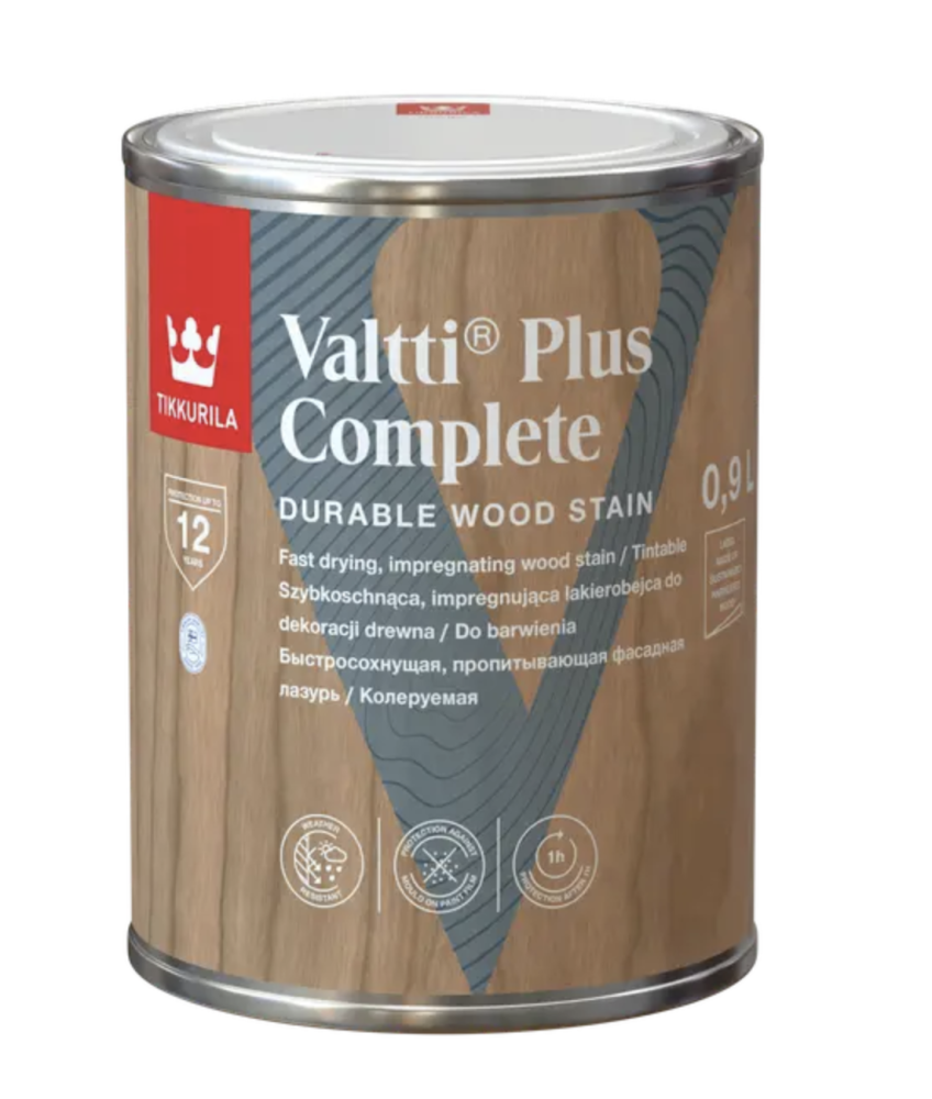 Tikkurila Valtti Plus Complete Ochranná lazúra na drevo vonkajšia Amber teak
