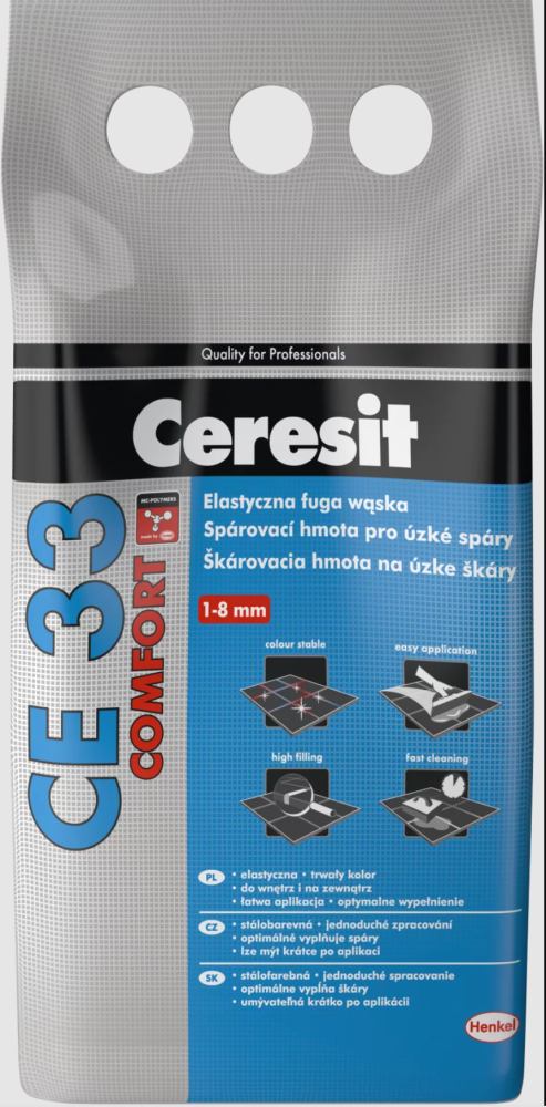 Špárovacia hmota CERESIT CE 33 2 kg