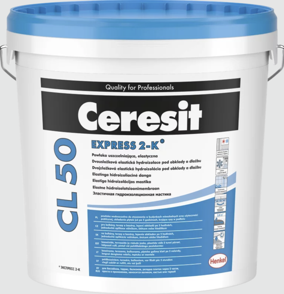 Hydroizolácia Ceresit CL 50 Epress 2-K 12,5 kg
