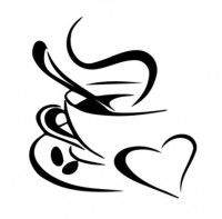 N�lepka na stenu Coffee