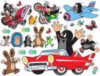 N�lepka na stenu 1789 Krtko a aut��ko