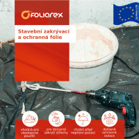Stavebn� krycia a ochrann� f�lia 4x3 m - 100um �ierna