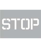 �abl�na na stenu n�pis STOP