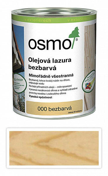 Osmo Olejová lazúra bezfarebná 000